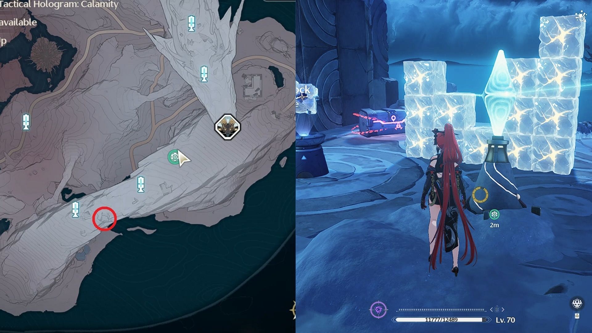 Location of the second Echo Challenge (Image via Kuro Games)